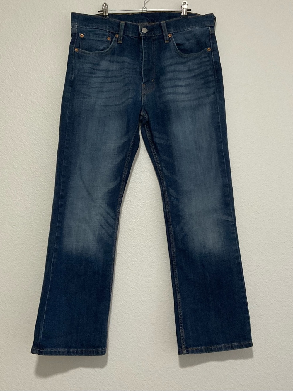 Levi's 527 Straight Leg Men's Size 34x30 Jeans Dark Wash Mid Rise Cotton
